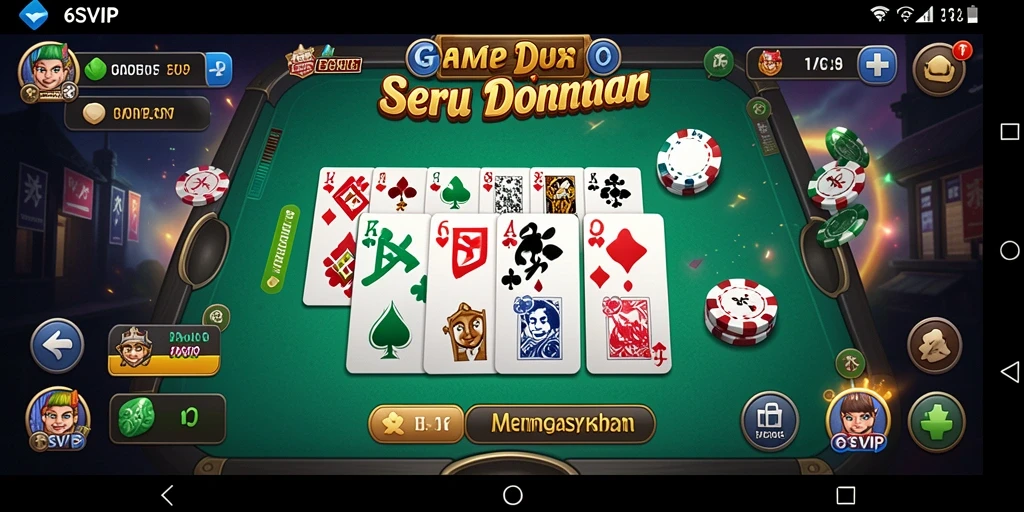 Screenshot gameplay menampilkan keseruan bermain Domino di 6SVIP.