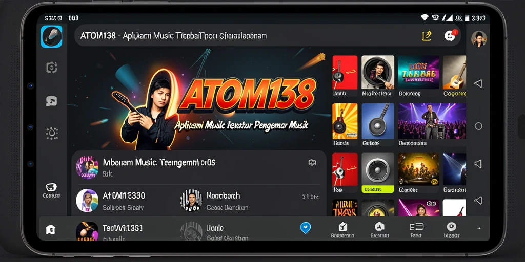 Screenshot gameplay ATOM138 menampilkan momen seru bermain musik.
