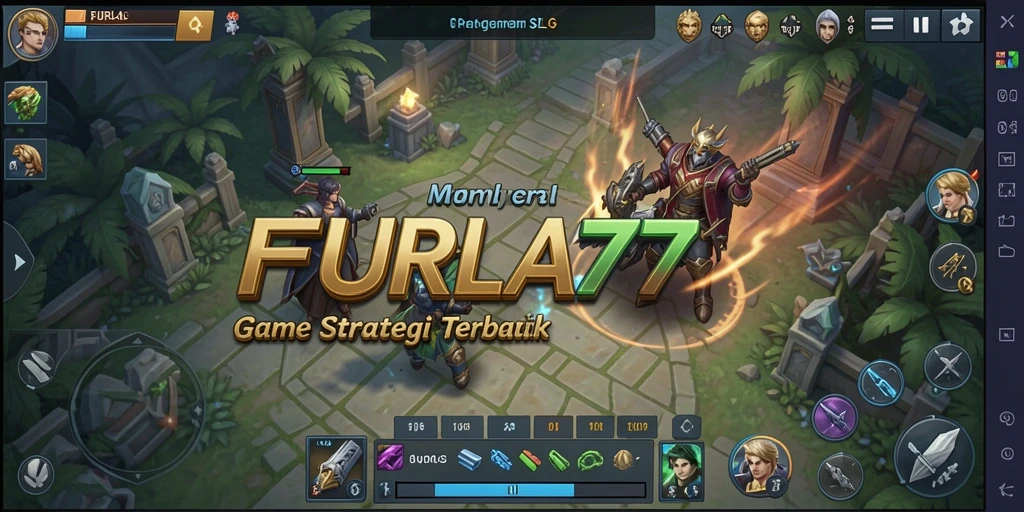 Screenshot FURLA77 menunjukkan strategi permainan yang mendalam dan aksi pertempuran yang seru.