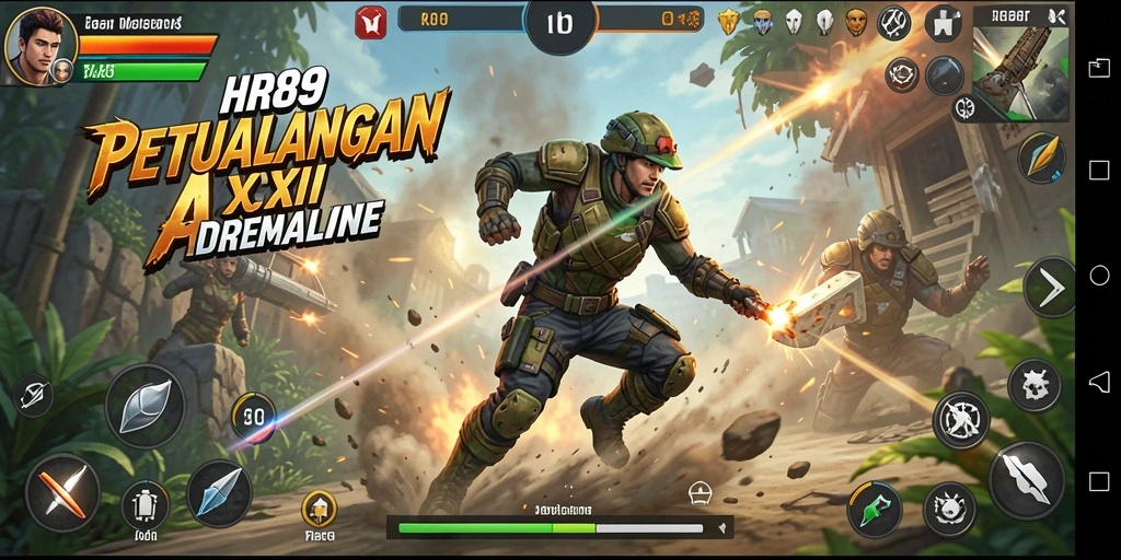 Tampilan mendebarkan dari gameplay HR89 yang penuh aksi.