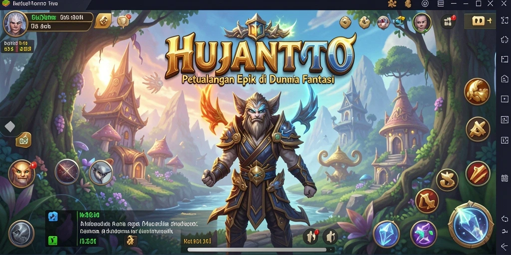 Tampilan gameplay menakjubkan di HUJANTOTO dengan aksi pertarungan yang mendebarkan.