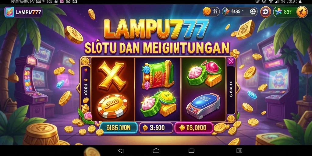 Screenshot LAMPU777 menunjukkan momen seru saat bermain mesin slot.