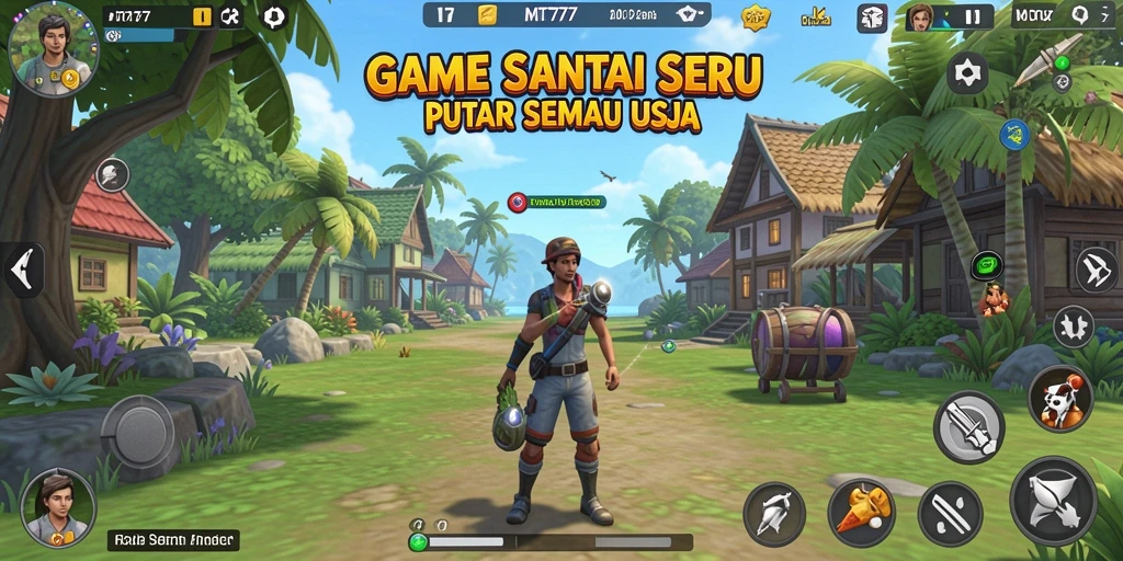 Screenshot gameplay MT777 yang menampilkan aksi seru dan penuh warna.