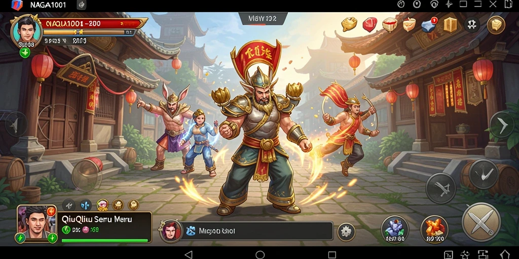 Tampilan gameplay QiuQiu yang seru dan menyenangkan.