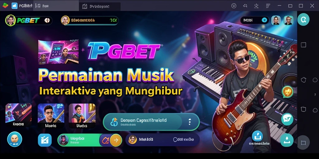 Tampilan gameplay seru dari aplikasi musik interaktif PGBET.