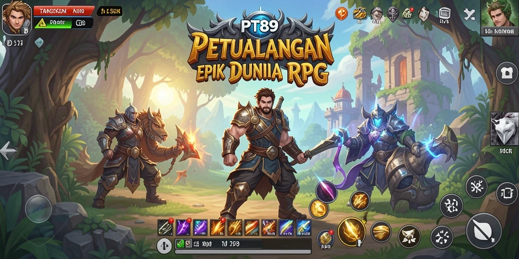 Gambar menunjukkan aksi pertarungan seru dalam PT89 dengan karakter yang kuat.
