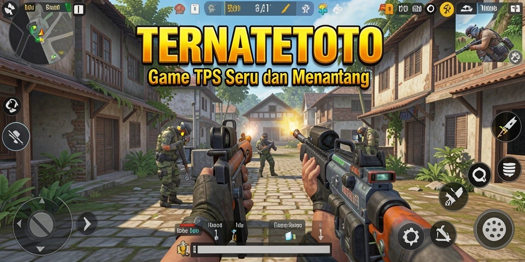 Screenshot gameplay TERNATETOTO dengan aksi tempur yang seru.
