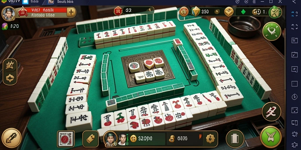 Screenshot VIO77 menampilkan gameplay Mahjong yang seru dan interaktif.